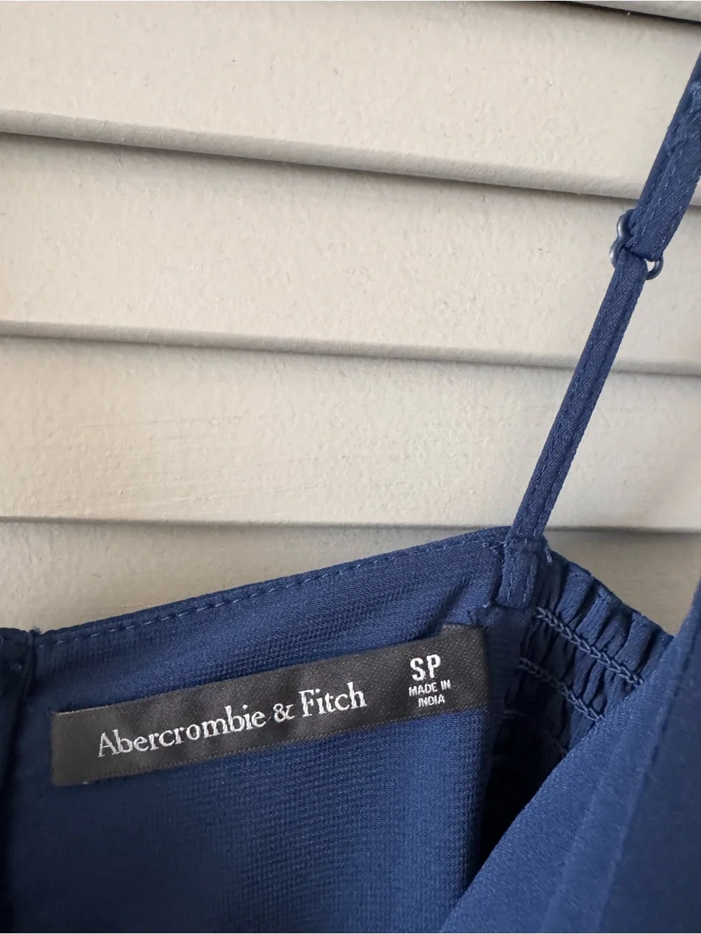 Abercrombie & Fitch | Navy Tiered Ruffle Maxi Dress ~ Small Petite